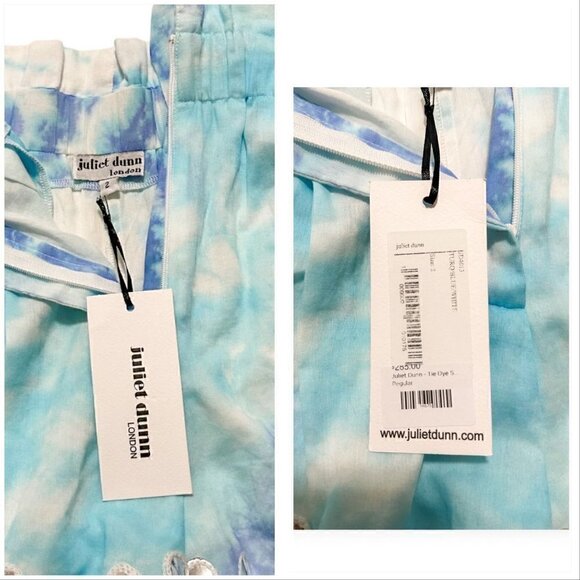 New with tag, Juliet Dunn Mirror-Detailed Tie-Dyed Cotton Shorts Size 2 (US 6/8) - Picture 12 of 15